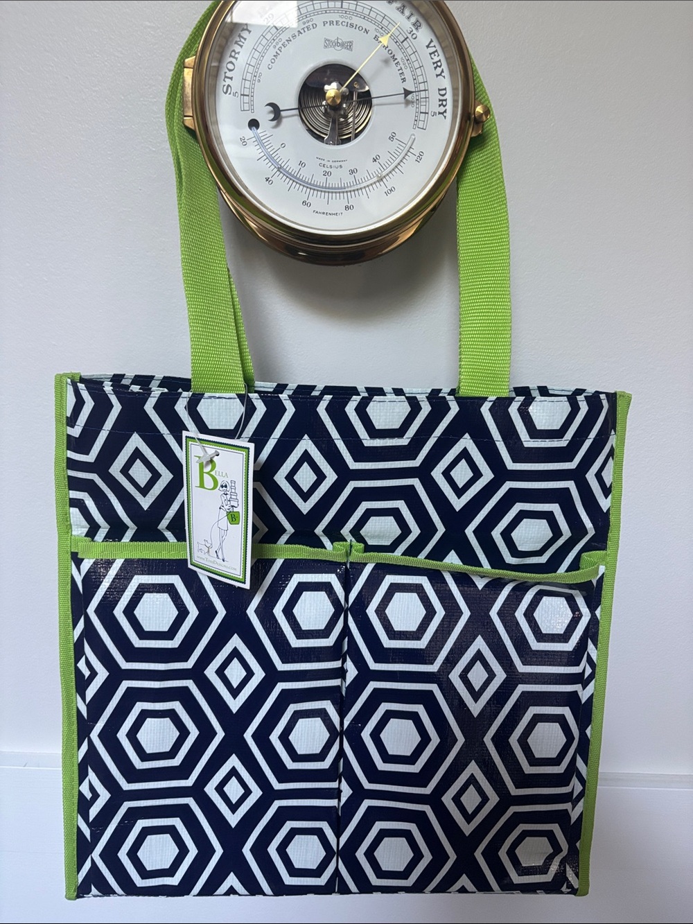 Bella Tote bag by Toss Design Hexagon Print tote
